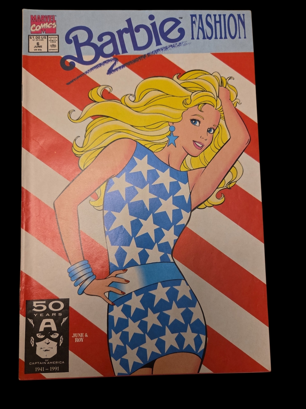 1991 Barbie Marvel Comics Volume #1 Issue #6 Comic Book